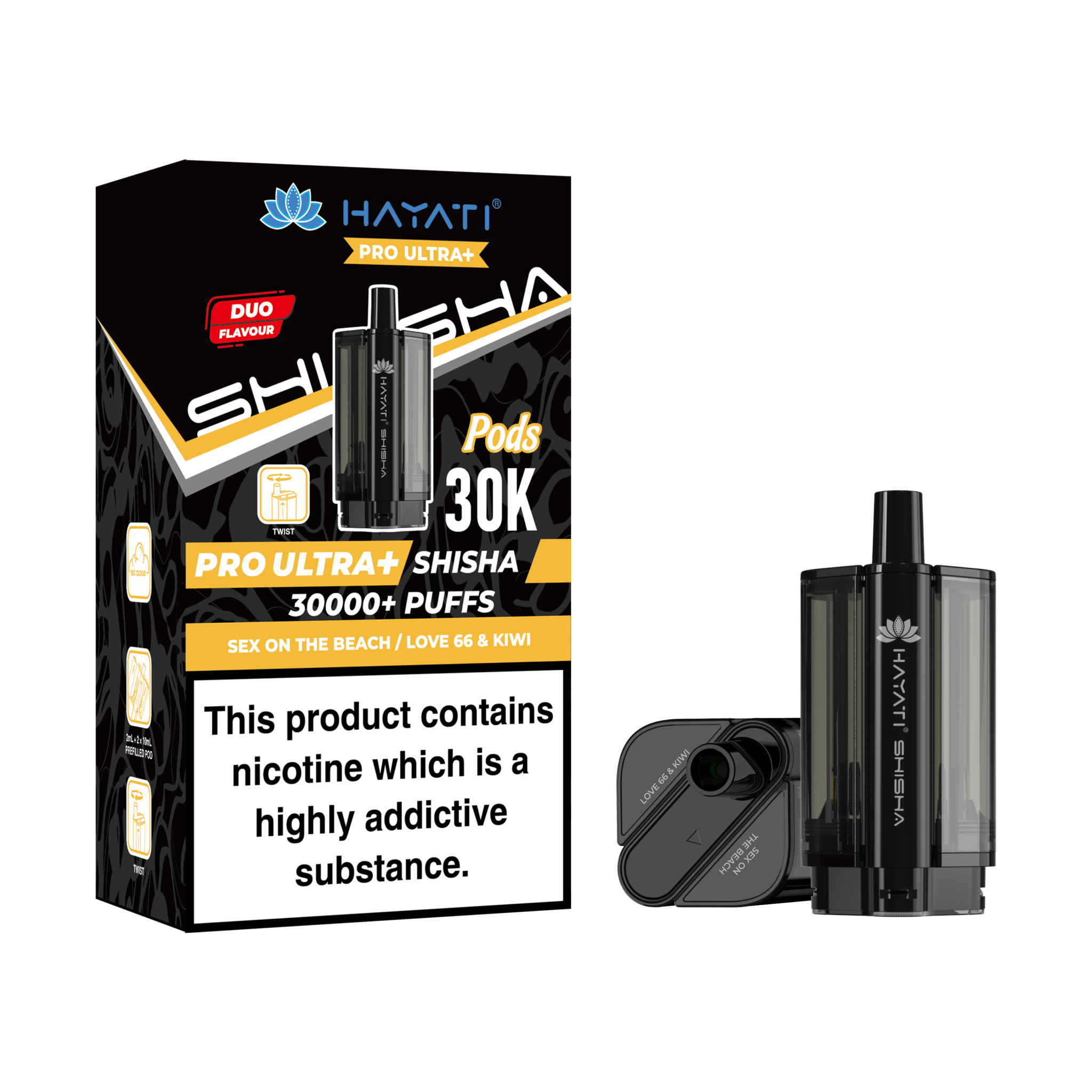 Hayati Pro Ultra Plus Shisha 30k Prefilled Pods Box of 5 - Hayati Pro Ultra Plus Shisha 30k Prefilled Pods Box of 5 - Direct Vape Wholesale