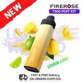 Lemon Lime Elux Firerose 7K 7000 Puff Pod Kit - ukvapeworld