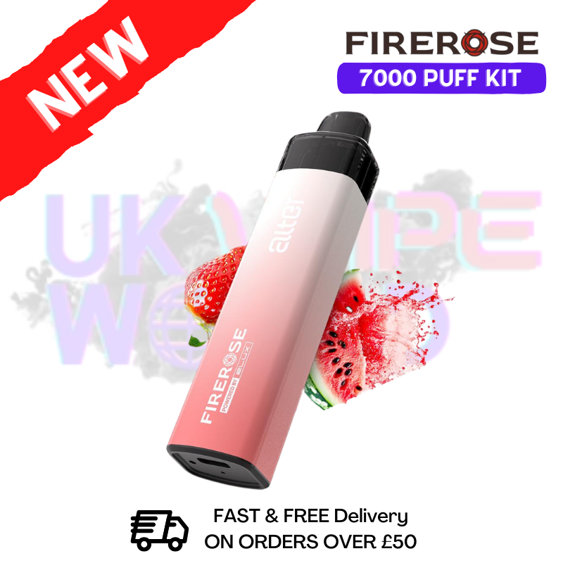St Wt Bubblegum Elux Firerose 7K 7000 Puff Pod Kit - ukvapeworld