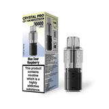 Crystal Pro CP 10k Replacement Pods Box of 5 Blue Sour Raspberry