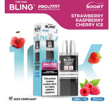 The Bling 10k Pro Max Replacement Pods (BOX OF 5) Strawberry Raspberry Cherry Ice