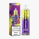 Crystal Prime 7000 Disposable Vape Box of 10 with Berry Blaze flavour