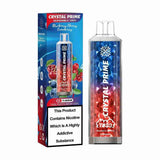 Crystal Prime 7000 Disposable Vape Box of 10 with Blueberry Cherry cranberry flavour