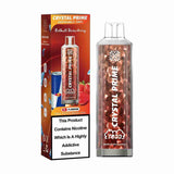 Crystal Prime 7000 Disposable Vape Box of 10 with Redbull Strawberry flavour