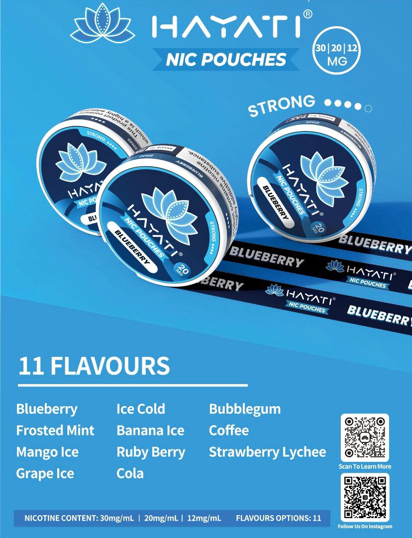 Hayati Nicotine Pouches Pack of 10 - Wholesale Price !