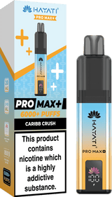 Hayati Pro Max Plus 6000 Vape Box of 5, Flavour Caribb Crush