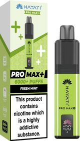 Hayati Pro Max Plus 6000 Vape Box of 5, Flavour Fresh Mint