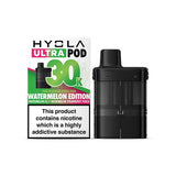 Hyola Ultra 30k Prefilled Pods Pack of 5, Watermelon Ice, Watermelon Strawberry Peach Flavour 