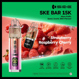 Ske Bar 15k Prefilled Pod Vape Kit - Pack of 5 Strawberry Raspberry Cherry *New*