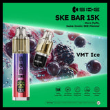 Ske Bar 15k Prefilled Pod Vape Kit - Pack of 5 VMT Ice *New*